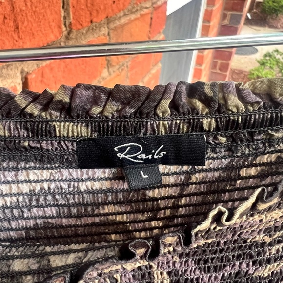 Rails Addison Olive Bengal Skirt L - Picture 4 of 15